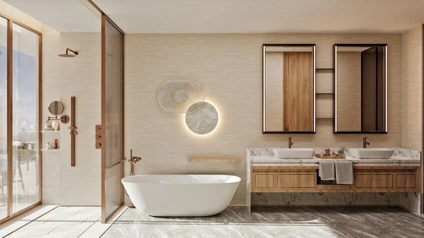 Bathroom with Jacuzzi Interior St Regis Costa Mujeres Cancun