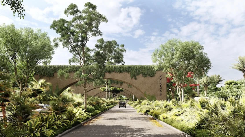 Entrada arcos Kulkana Cancun