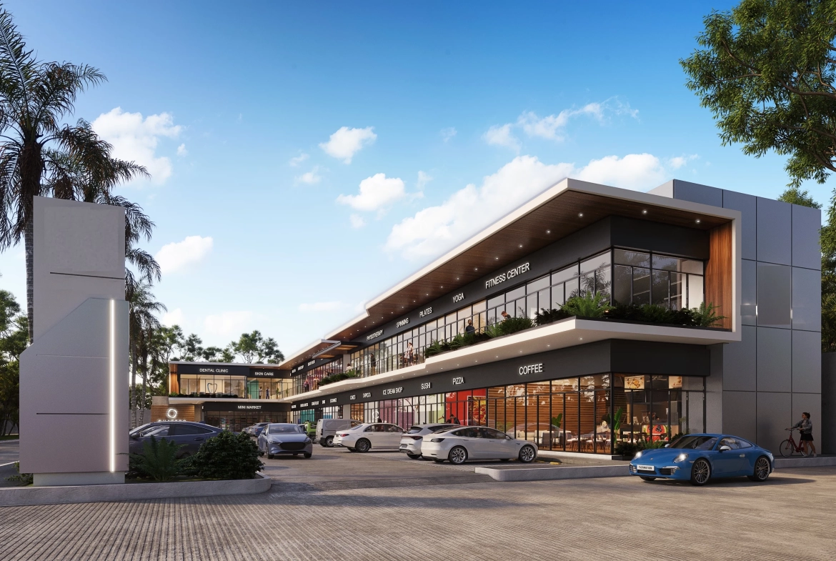 Main entrance to Quattro Plaza Center Cancún