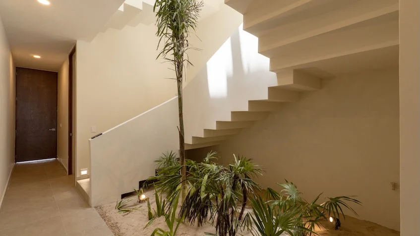 Stairs and floors Villas Kikal Chelem Yucatán