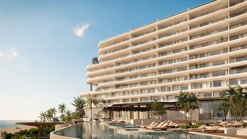 Alberca facade at St Regis Costa Mujeres Cancun