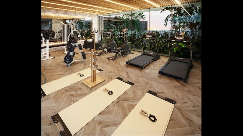 Gymnasio en Bojo Luxury Residences Playa del Carmen