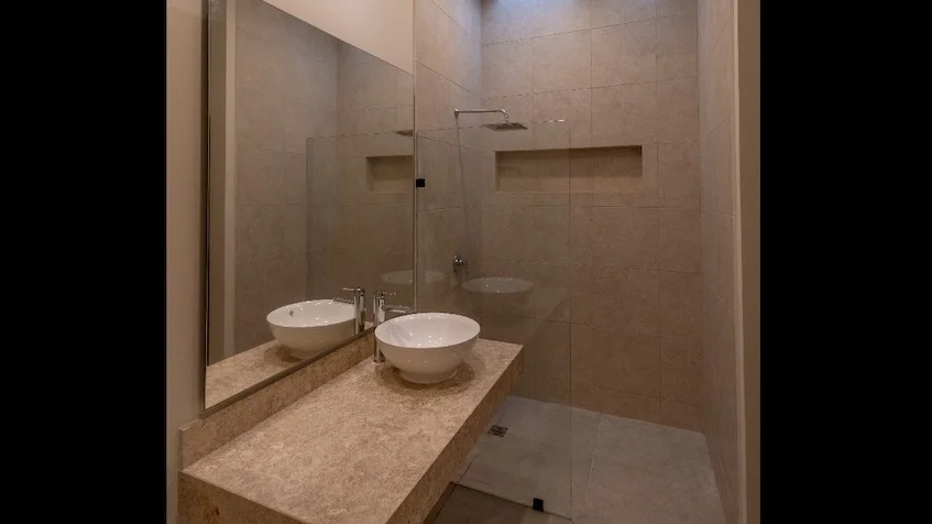 Interior bathroom Villas Kikal Chelem Yucatán