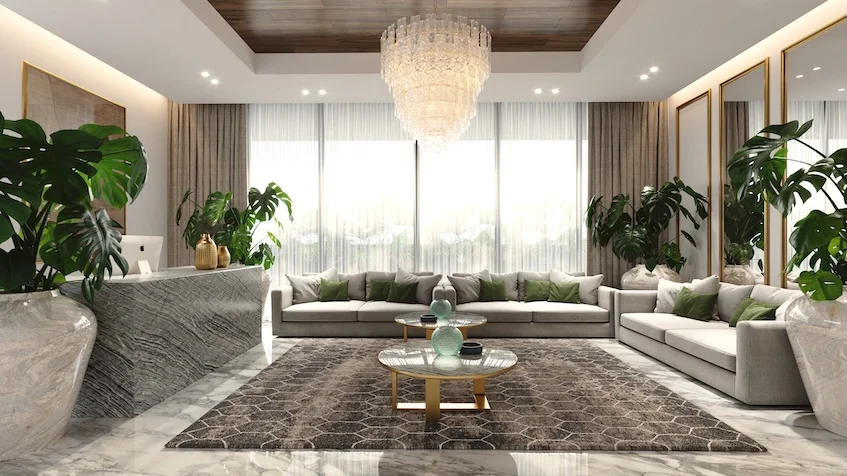 Lobby en Bojo Luxury Residences Playa del Carmen