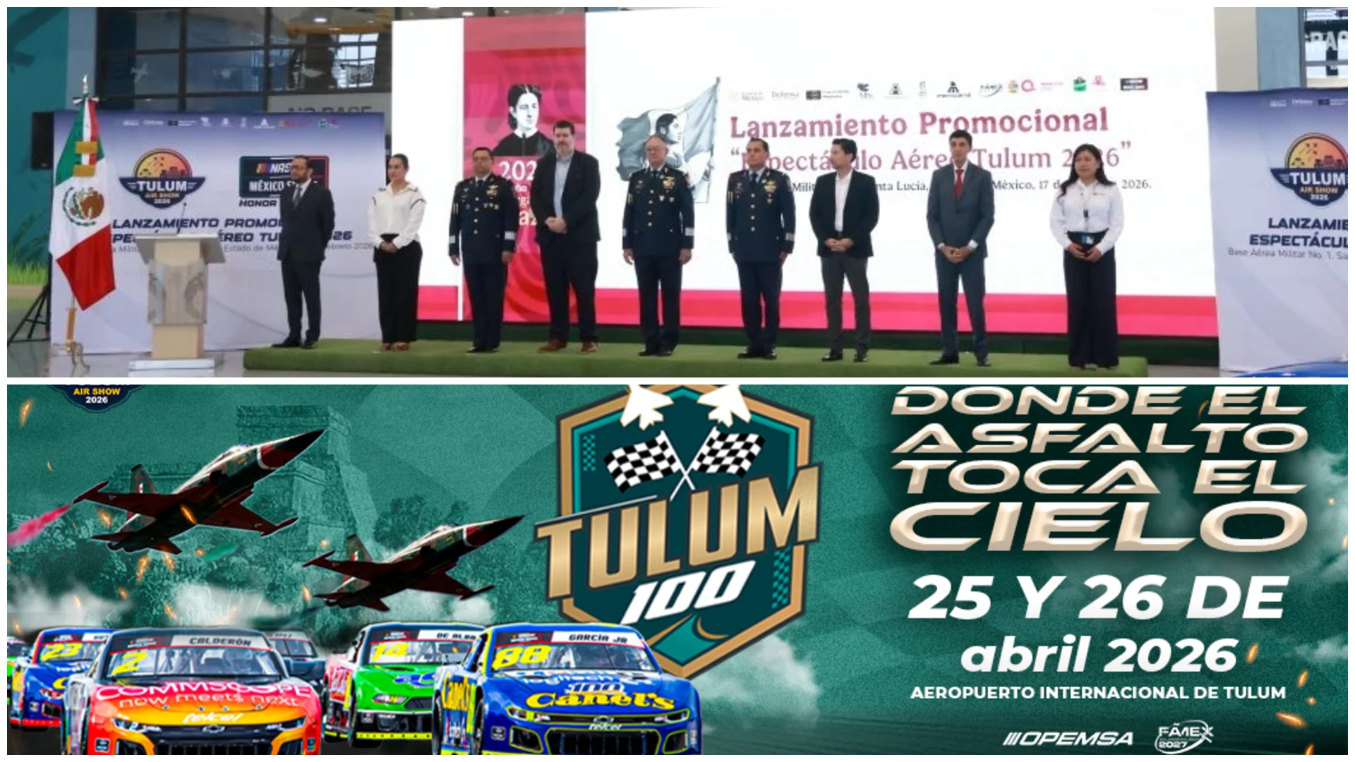 NASCAR México y Air Show en Tulum: Fechas, Precios 2026 y Tulum 100