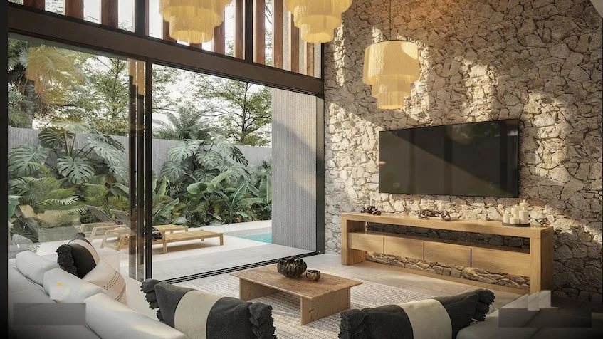 Casa auria interior en Nonai Villas Tulum