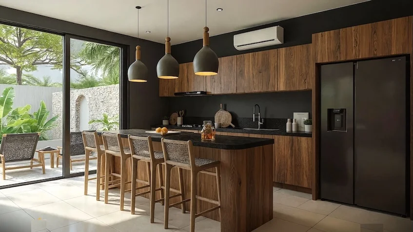 Cocina en Nonai Villas Tulum