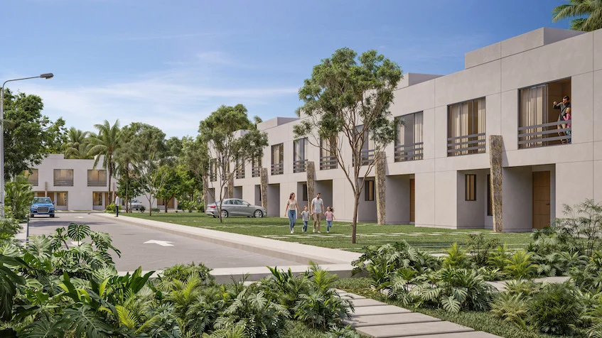 Exterior of the Akora Residencial apartment in Playa del Carmen