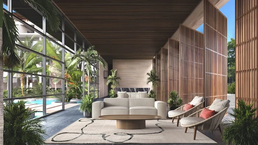 Lobby con recepción en Aura by Awa Playa del Carmen