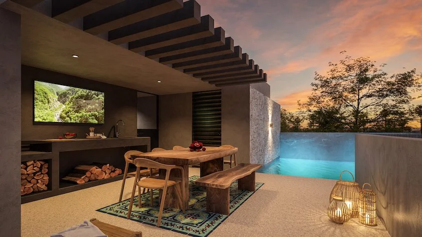 Rooftop en Nonai Villas Tulum