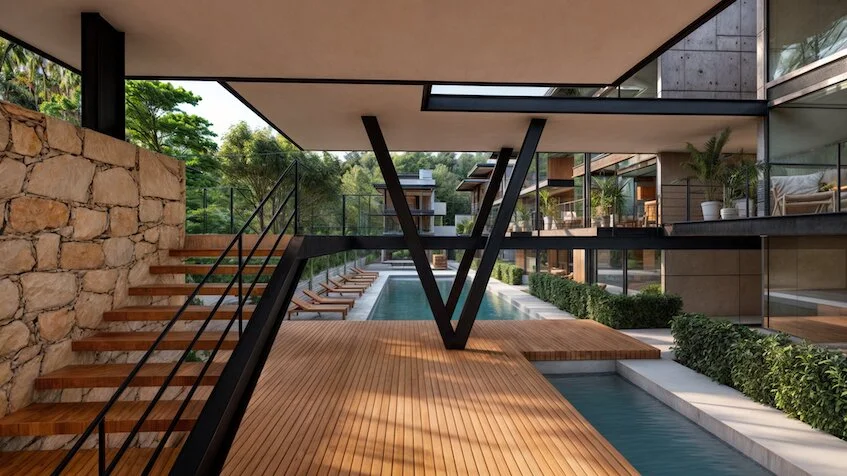 Escaleras en Xtsunuum Playa del Carmen