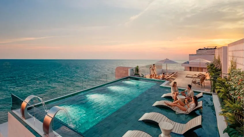 rooftop-atardecer-del-mar-puerto-morelos Rooftop atardecer en Del Mar BeachFront Condos Puerto Morelos