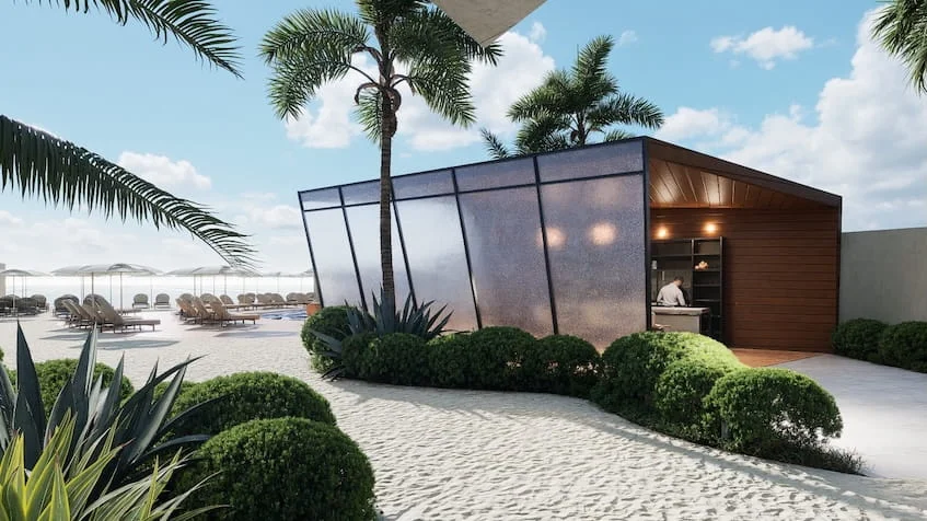 Bar Casa Club en Brisas Residence Mahahual
