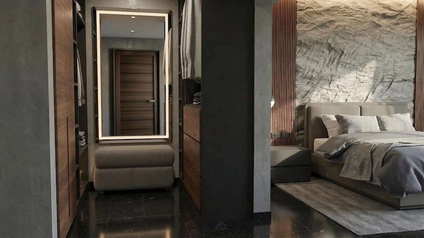 Chambre avec salle de bains attenante au Luma Luxury Condos Playa del Carmen
