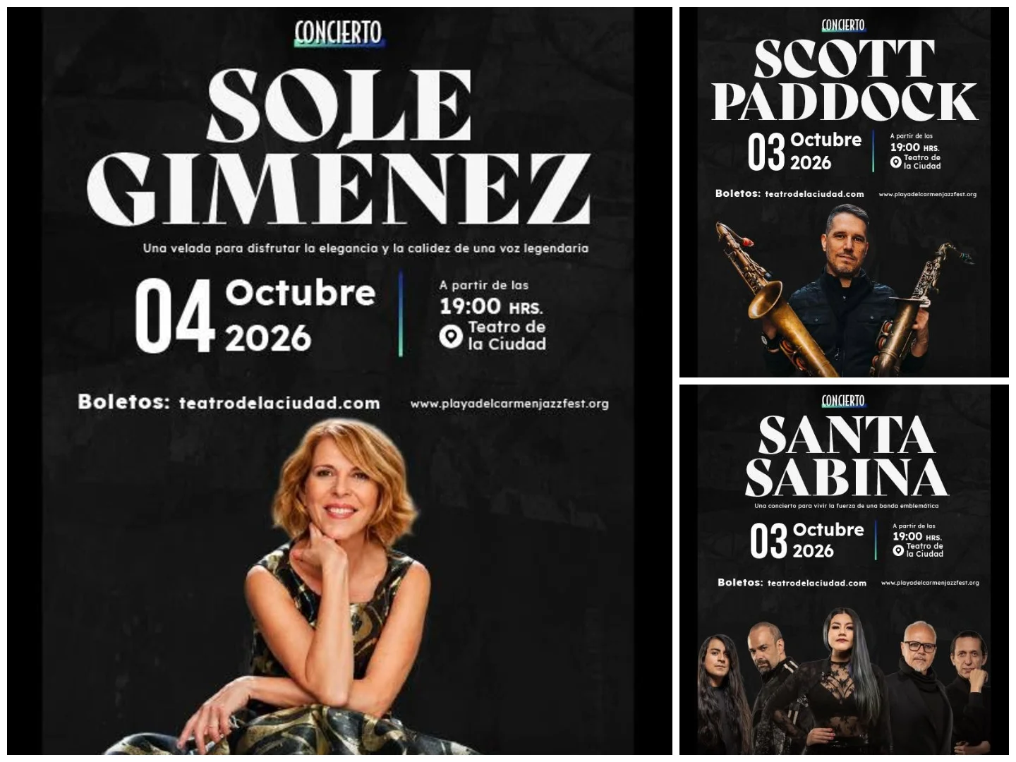 Artistas confirmados en el Jazz Fest 3 y 4 de Octubre 2026
