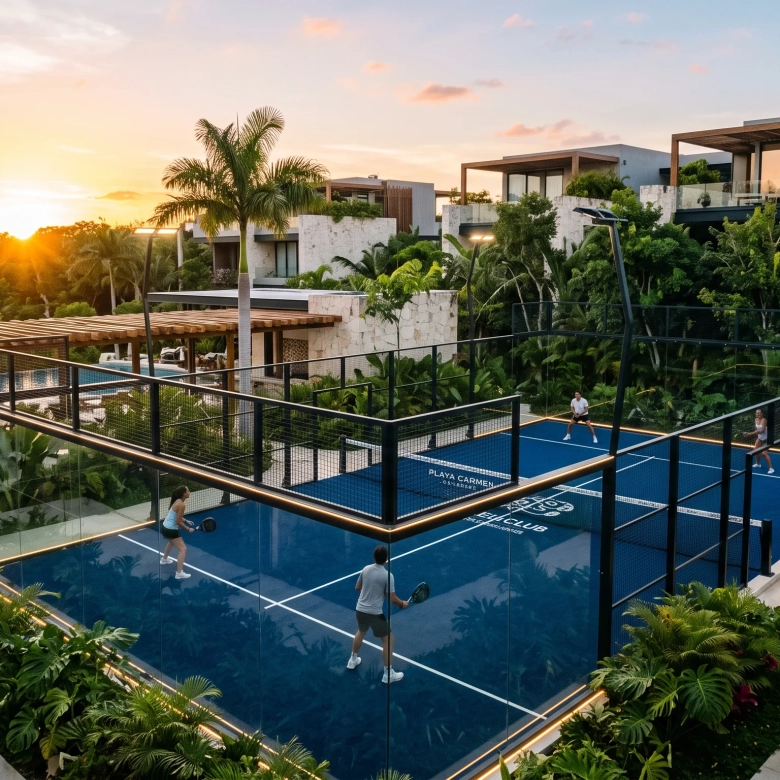 Canchas de Pádel y Tenis en Playa del Carmen: Deporte, Estilo de Vida y Plusvalía Inmobiliaria